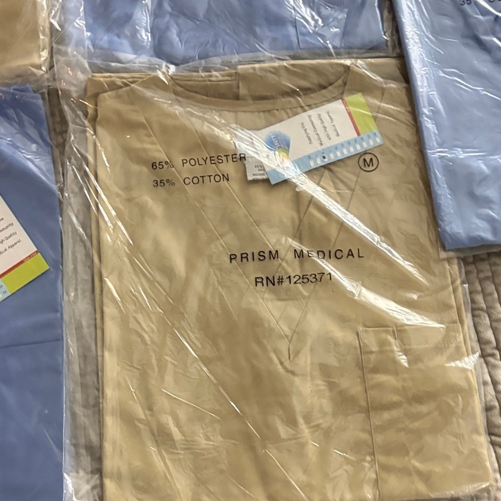 Prism Medical Beige Scrub Top - Picture 6 of 6